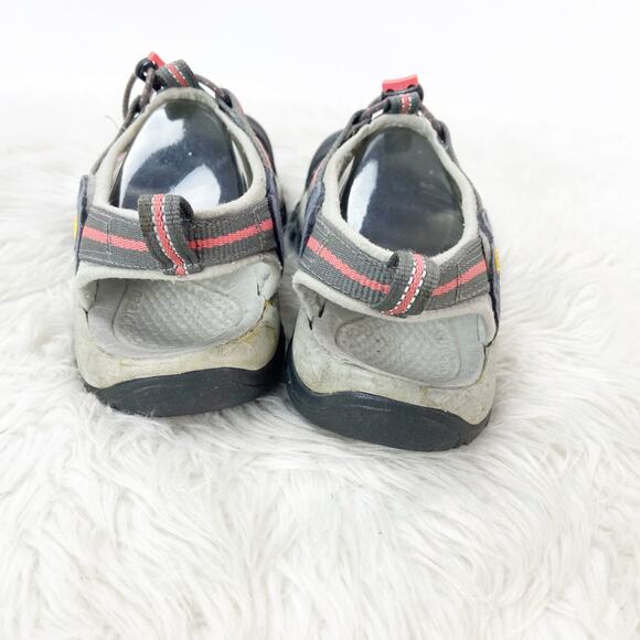 Keen 8.5 Womens Gray Coral Pink Newport H2 Strappy Walking Hiking Sandals - Picture 6 of 16